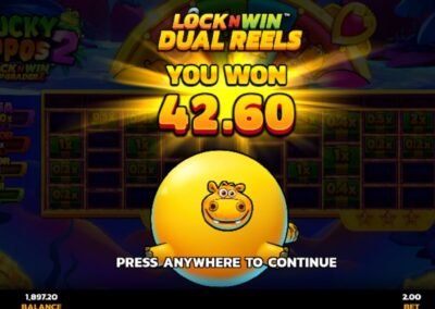 3 Lucky Hippos Lock N Win Slot Game