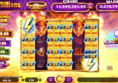 Blazing Bison Gold Blitz King Millions Slot