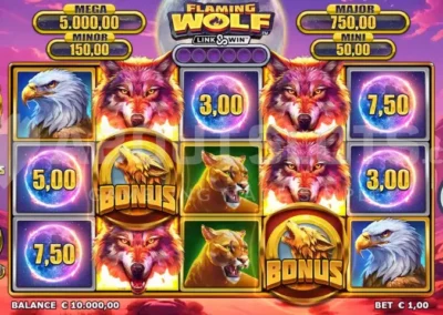 Flaming Wolf Link & Win game review