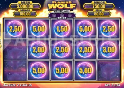 Flaming Wolf Link & Win slots