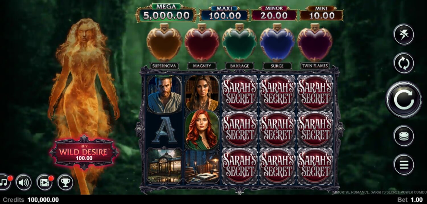 Immortal Romance Sarah's Secret Slot