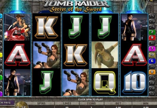 Tomb Raider Secret of the Sword Video Slot Review1