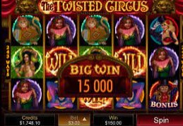 Twisted Circus Video Slots Gamem