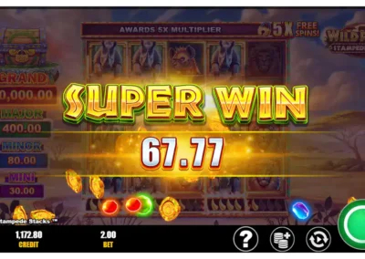 Wild Rhino Stampede Stacks Slot