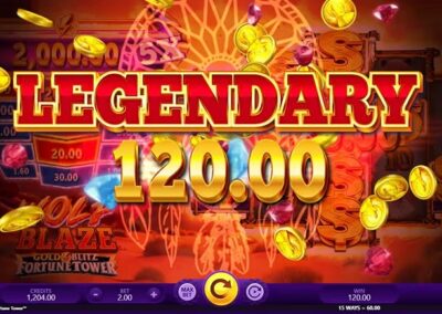 Wolf Blaze Gold Blitz Fortune Tower Slot win