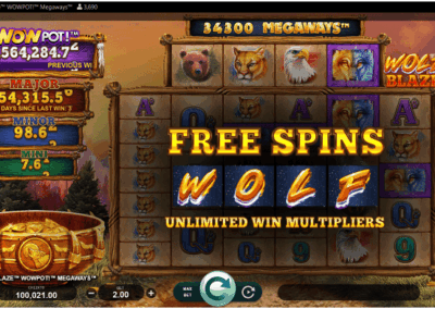 Wolf Blaze Wowpot! Megaways WowPot Slot Review